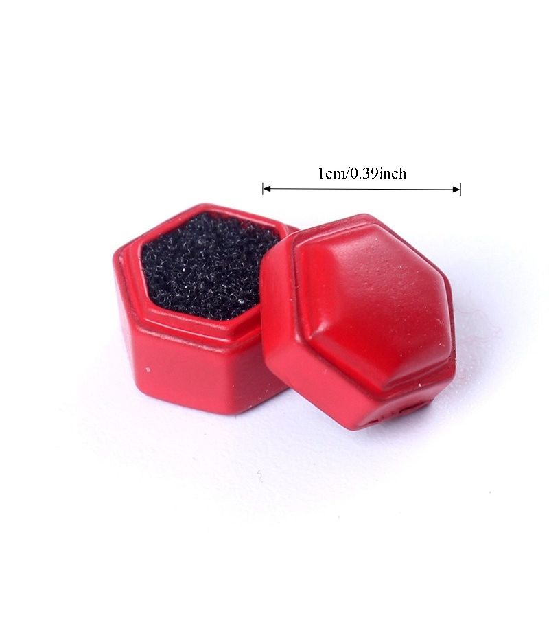 1pc Pink Miniature Dollhouse Doll Ring Box Suitable For Doll Collections Dioramas And Doll Family Jewelry Storage - Image 2