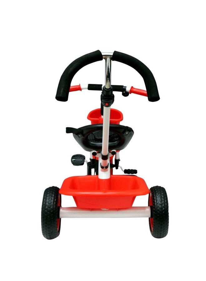 JoyRide Metal Tricycle with Parent Push Handle - RED - Image 3