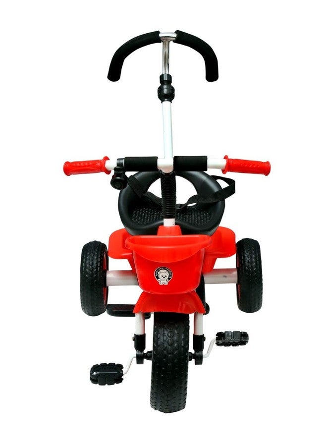 JoyRide Metal Tricycle with Parent Push Handle - RED - Image 2