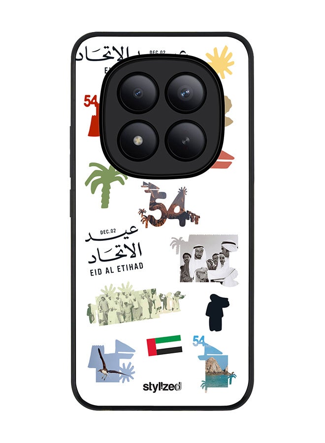 Stylizedd For Xiaomi Redmi Note 15 Pro+ / Poco M8 Pro Case,Slim fit Camera Protection, Shockproof Thin Phone cover  - Eid Al Etihad 54 National Day - Image 1