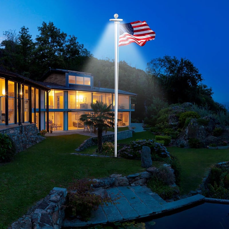 NQ Flag Pole Ball Topper Ornament - Flagpole Top Replacement, Aluminum Anodized Finish - 1/2"-13UNC Threading Fit Most USA Flag Pole,Truck & Solar Light (3", Silver) - Image 5