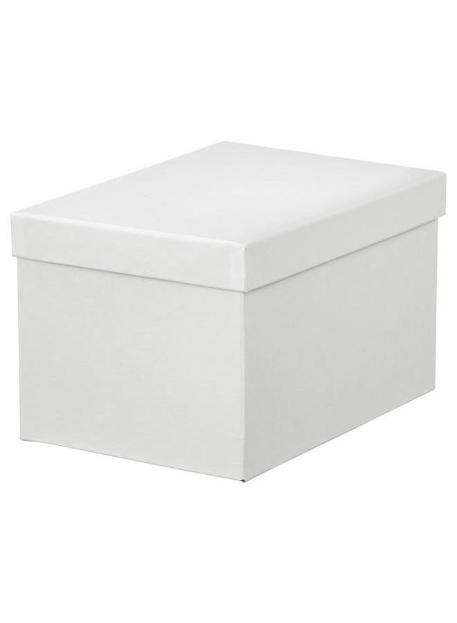 erorex Storage Box With Lid White 18X25X15 Cm  - Image 1