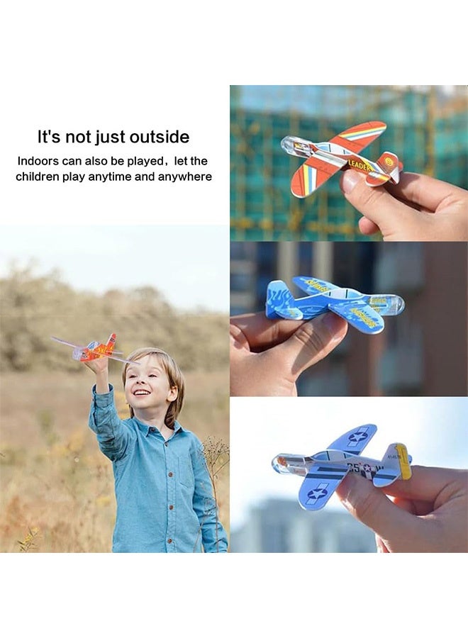 Peachjoy 25 Pcs Foam Gliders Planes Toys for Kids, Paper Airplane Toys Set Airplane Party Favors Carnival Prizes Outdoor Flying Toys Foam Planes for Kids Boys Girls(Plane) - Image 4