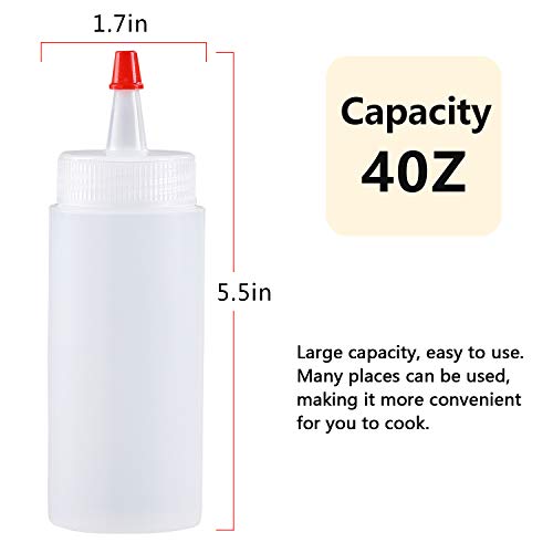 Shekure Squeeze Bottle Shekure 30Pcs 4 Oz Premium Food Grade Plastic Bottles with Squeeze Top Caps Include 2 Labels and 1 Pen for Icing Cookie Decorating Sauces Condiments Arts Crafts BPA Free - Image 3