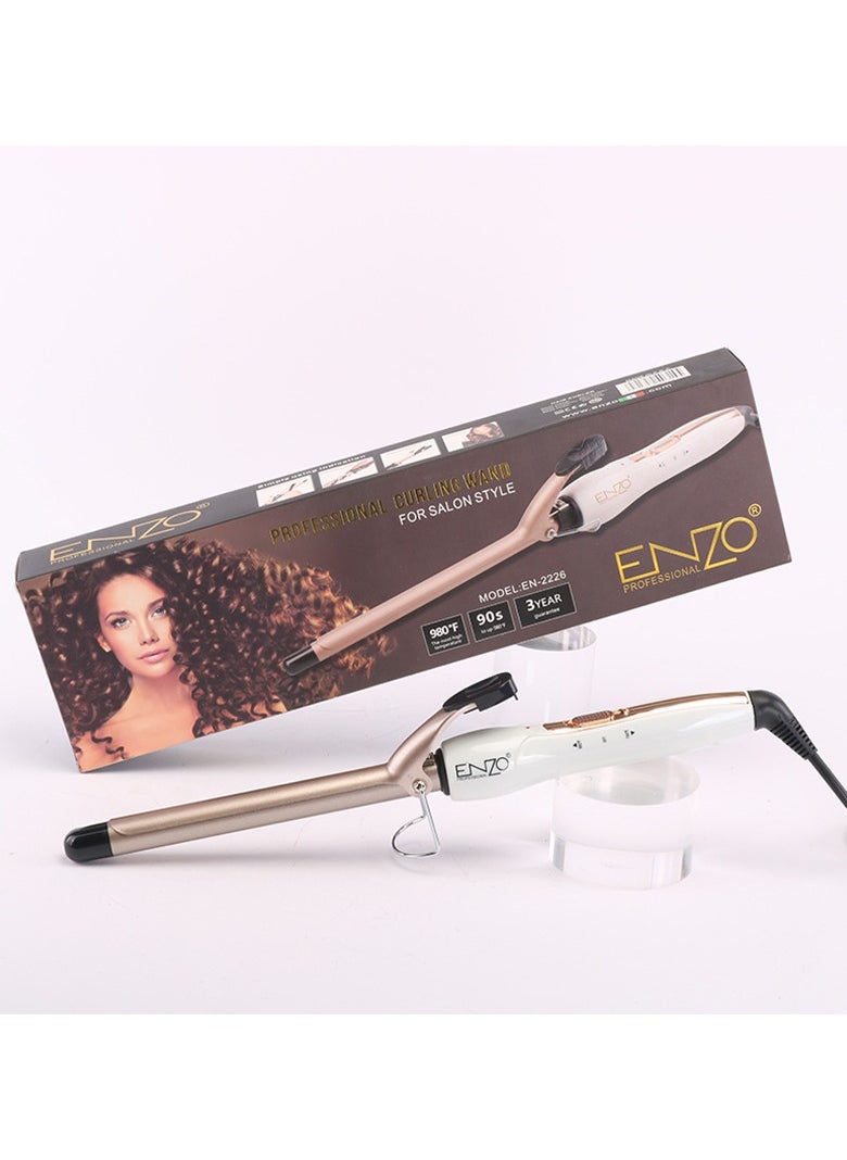 ENZO Professional - ENZO High Quality LED Display Barrel Hair Curling Iron Professional Salon Use Electric Spin Hair Curler - Image 1