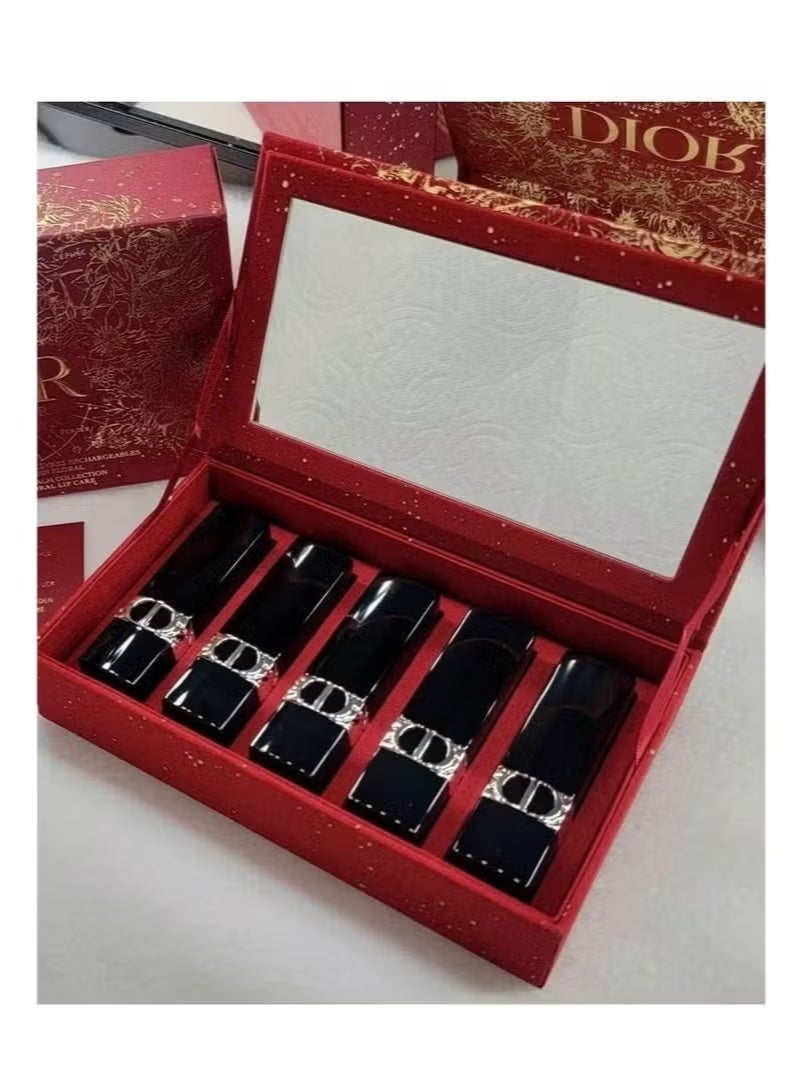 Dior Rouge Mini Lipstick Set – Hydrating Long-Lasting Matte & Satin Finish Lipsticks (Multi-Color Set) - Image 1