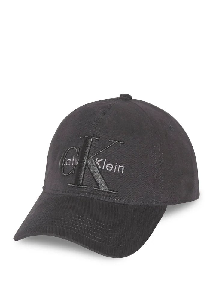 CALVIN KLEIN LARGE LAYERED MONOLOGO curved peak CAP