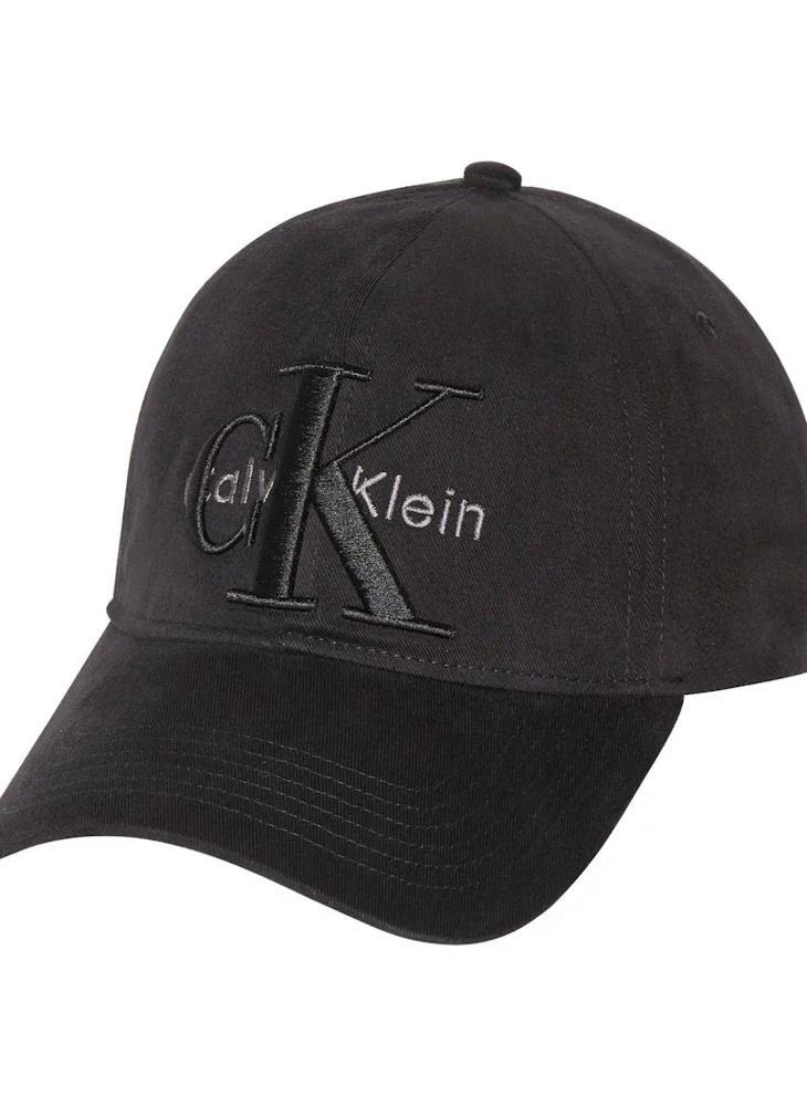 CALVIN KLEIN LARGE LAYERED MONOLOGO curved peak CAP
