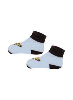 BABY PLUS 3 Pieces Adorable & Cozy Newborn Gift Set |Soft T-Shirt, Snug Cap, and Comfy Socks for New Born Unisex Baby's Gift Set- Blue  - Image 5