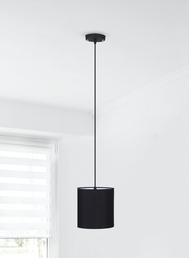 El Rawda Lighting Regata Ceiling Lamp - Single | modern decorative LED E27 pendant light ceiling lamp hanging | suitable for any room | Color: Black | Size: 70x18 cm - Image 2