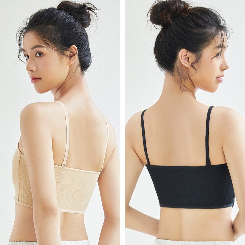 Jane Mani Sling Belt Bracket Underwear Women'S Big Chest Shaping Small Super Flat Chest Shrinkage Chest Wrap Summer Traceless Student Vest - Image 3