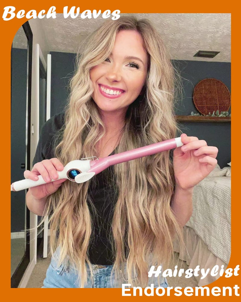 ORYNNE Ceramic Curling Iron, 3/4 Inch Barrel, Digital Temp Control, Fast Heat Up, 7 Adjustable Temperatures, 60 Min Auto Shut Off - Image 2