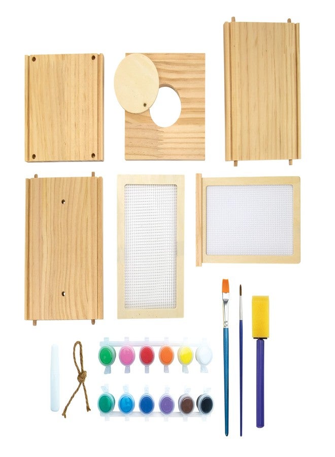 MindWare Make Your Own Bug Catcher Kit for Kids - Includes 12 Paint Colors, Glue, 3 Brushes & Guidebook - DIY Craft for Kids Ages 5+ - Image 2