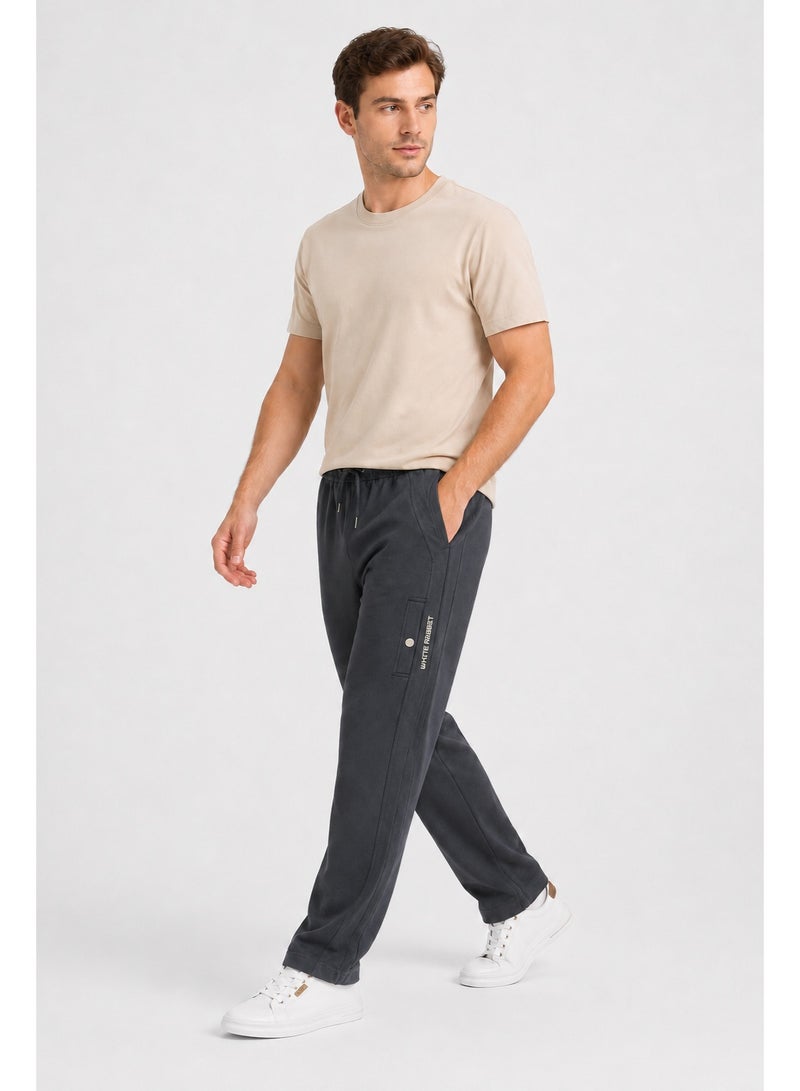 WHITE RABBIT Men’s Casual Wide Leg Jogger Pants – Adjustable Drawstring - Image 5