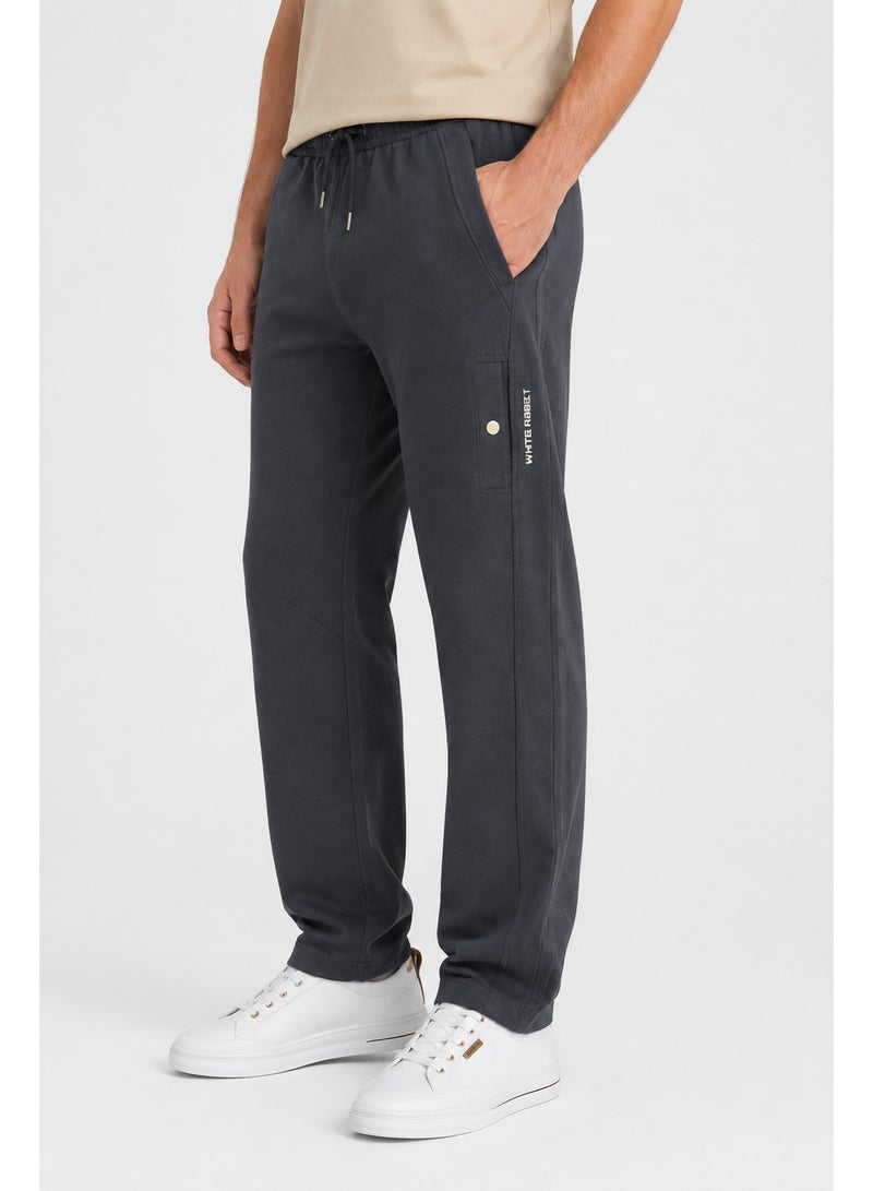 WHITE RABBIT Men’s Casual Wide Leg Jogger Pants – Adjustable Drawstring - Image 3