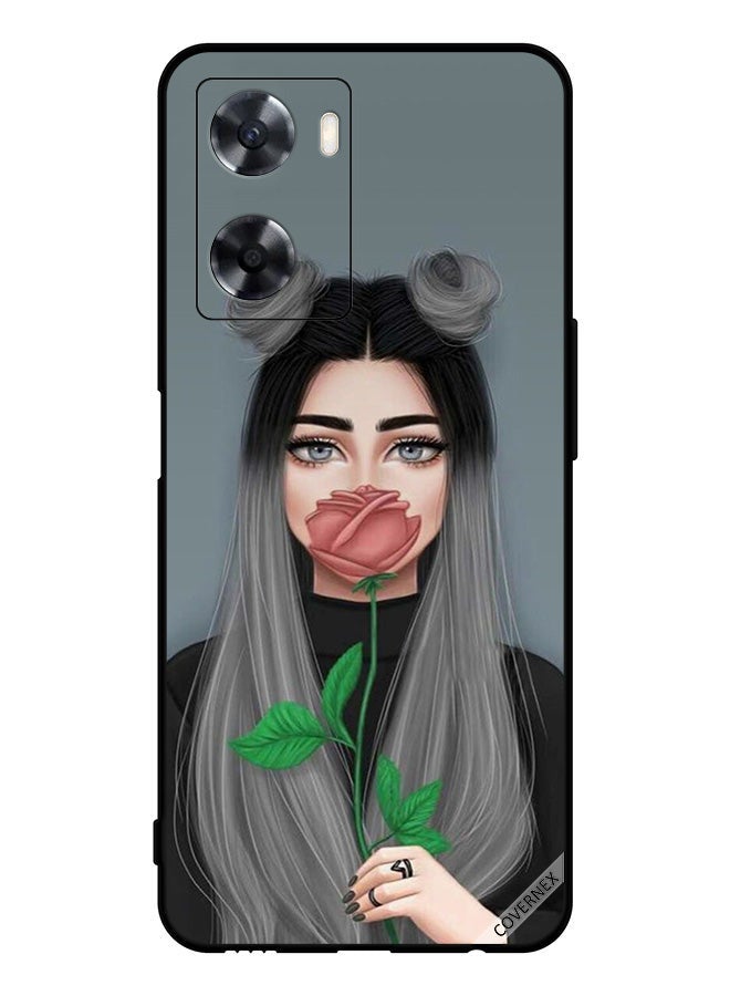 Covernex Protective Case Cover For Oppo A77s Cute Girl Art - Image 1