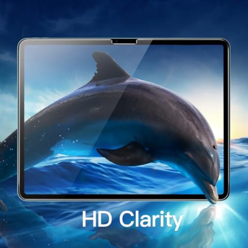JETech Screen Protector for iPad Air 11" M4/M3/M2, 2-Pack For 2026/2025/2024 Model, 9H Tempered Glass, HD Clear, Anti-Scratch Protection, Easy Installation Tool - Image 5