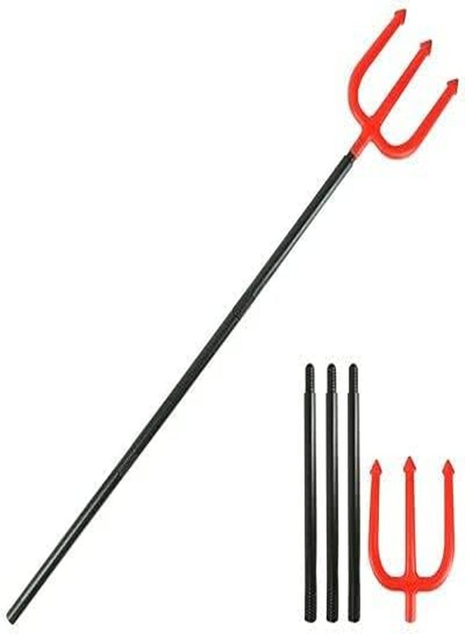 PartyToko PT Fake Devil Pitchfork Devils Demon Cosplay Trident Prop Halloween Fake Devils Fork for Halloween & Cosplay Outfits - Pack of 1pc - Image 1