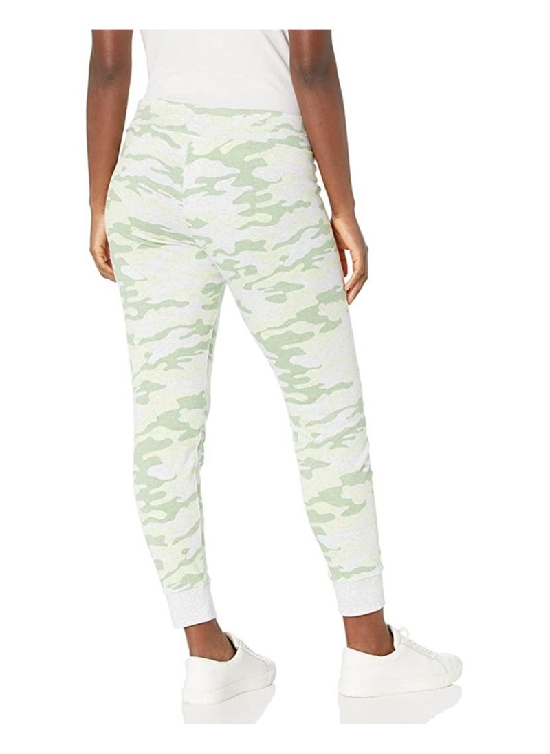 Calvin Klein Jeans - Calvin Klein Jeans Women's Camo Rib Trim Jogger, Foliage, XS - Image 1
