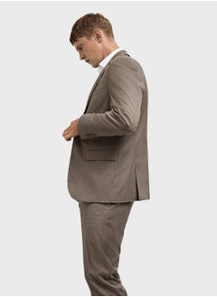 Mango Man Herringbone Structure Super Slim Fit Suit Jacket  - Image 3