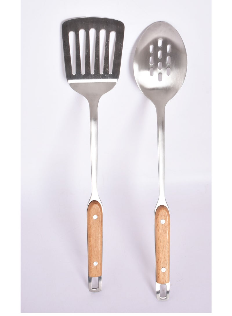2-Piece stainless steel  Cooking Ladle Set  - Image 2