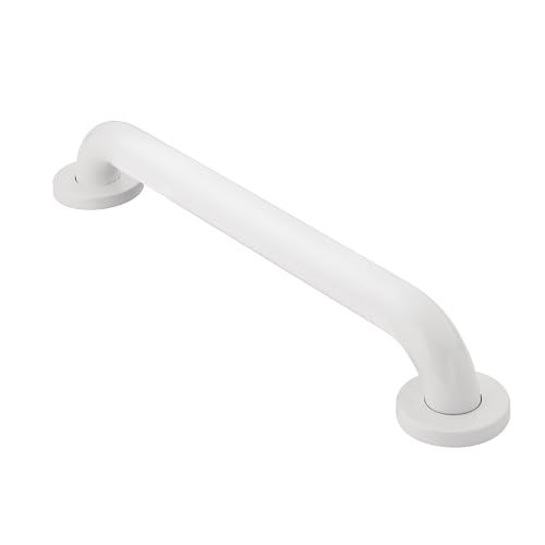 Moen R8924W Bathroom Safety 24-Inch Grab Bar with Concealed Screws, Glacier White - Image 1