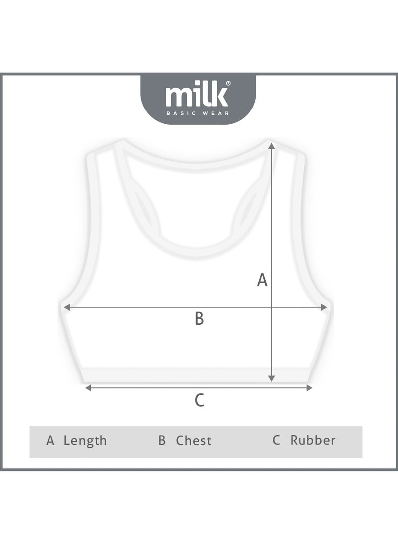 Milk Women Soft Non Padded Bra (Wide Strap) Black  - Image 3