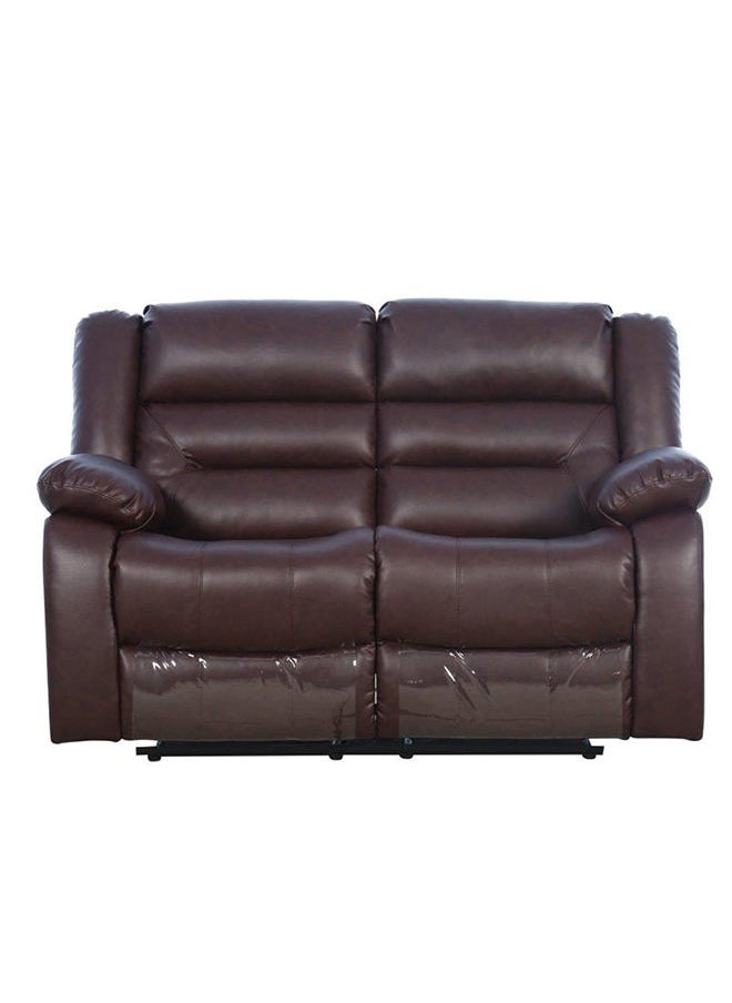 DANUBE HOME Allende 2 Seater PU Leather Motion Recliner Modern Design Two Seat Relaxing Chair Living Room Furniture 153x90x101cm Brown  - Image 2