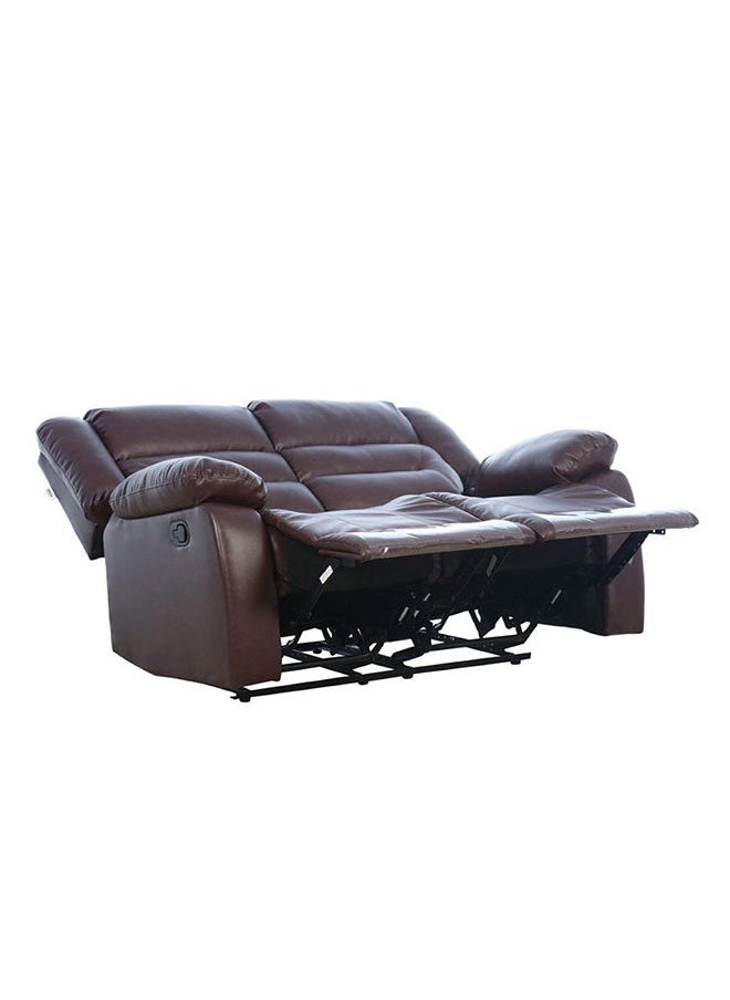 DANUBE HOME Allende 2 Seater PU Leather Motion Recliner Modern Design Two Seat Relaxing Chair Living Room Furniture 153x90x101cm Brown  - Image 5