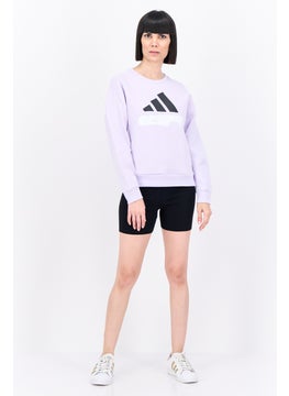 Adidas Women Sportswear Fit Long Sleeve Outdoor Sweatshirts, Light Purple  - Image 4