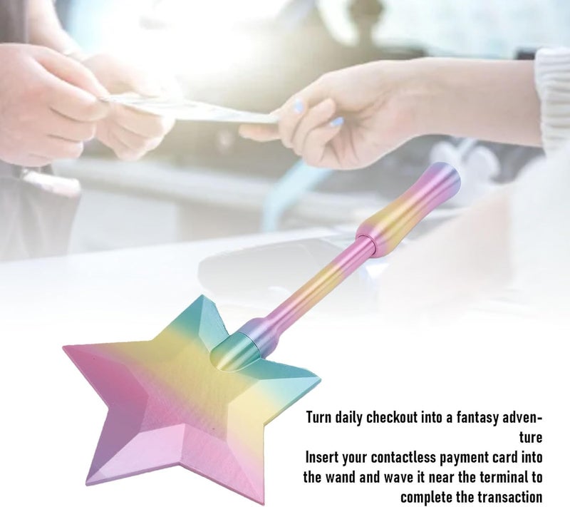 3D Printed Credit Card Wand, Wand Tap to Pay Contactless Card Holder, with Concealed CardSlot, for Contactless PaymentCard (Style 2) - Image 4