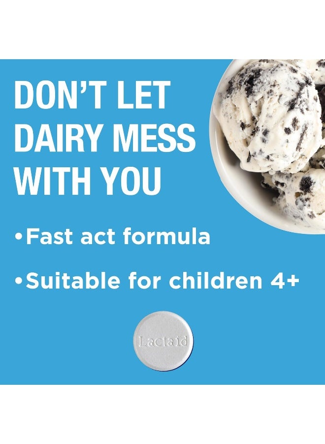 Lactaid Fast Act Lactose Intolerance Chewables With Lactase Enzymes, Vanilla, 60 Count - Image 2