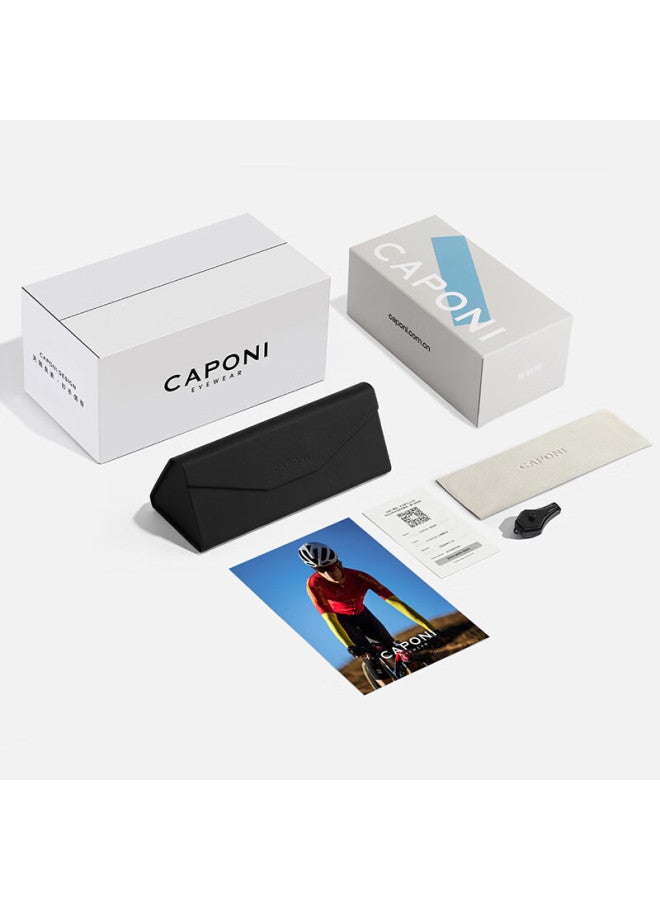 CAPONI كابوني بروفيشنال بلو لايت بلوكينج جل - حماية من أشعة UV السوداء - نظارات حاسوب وهاتف بعدسات شفافة - مستوردة من USA - Image 3
