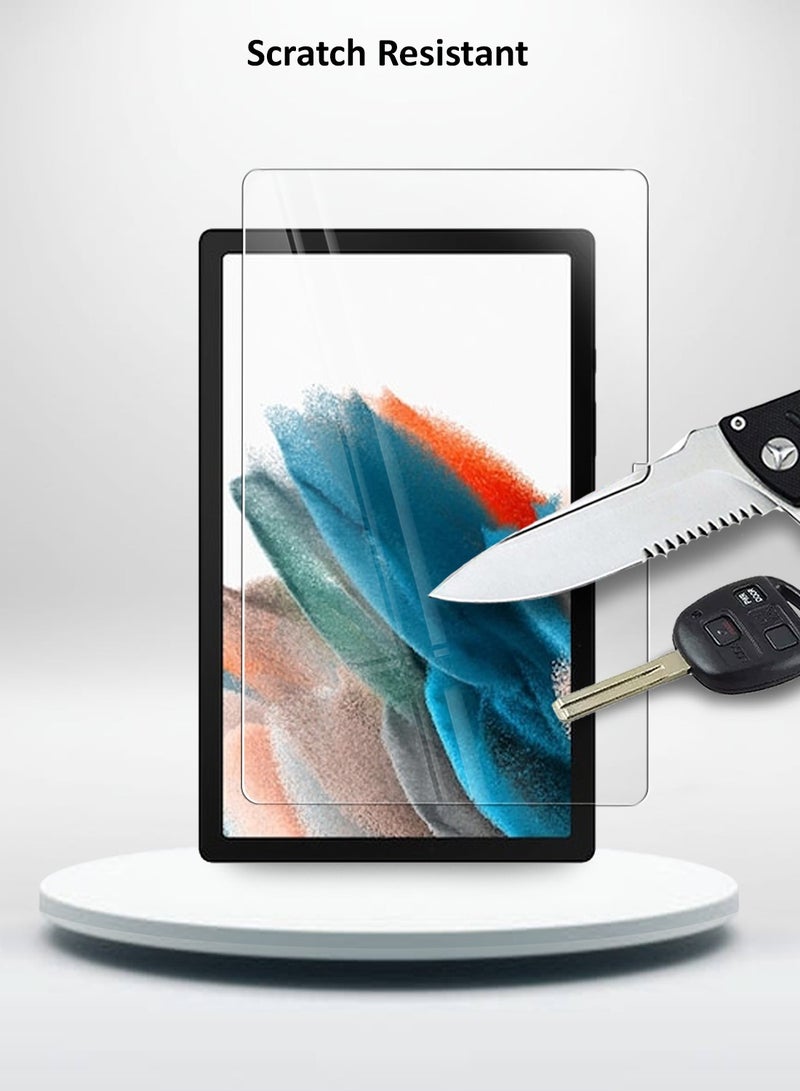 OMAKER حماية شاشة زجاجية مقسّاة HD لجهاز سامسونج جالاكسي تاب A8 2021 بحجم 10.5 بوصة مضادة للانعكاس ومضادة للفقاعات بصلابة 9H وسمك 0.26 مم وحواف مدورة وسهلة التركيب - Image 5