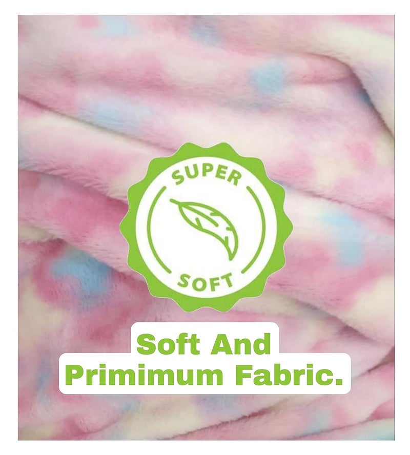 Bhailu Art New Tie Dye Rainbow Design Furry Bean Bag Chair Premium and Luxurious Fur Bean Bag Without Beans Only Cover XXXL Multicolour - Image 4