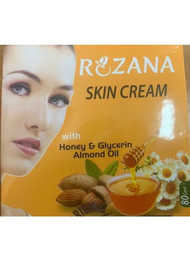 Sina Rozana skin cream with honey and glycerin 80 gm  - Image 2