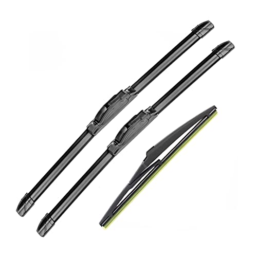 GoKoHe Front and Rear Windshield Wipers (pack of 3pcs) for 2005-2015 Nissan Armada 2004-2010 Infiniti QX56 2011-2014 Acura TSX 24" + 22" Front Windscreen Wiper and 12" Rear Wiper Blade - Image 1
