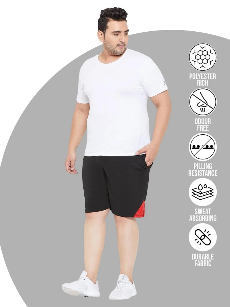 Bigbanana Men's Regular Fit Shorts (Fletcher,Black,3XL) - Image 2