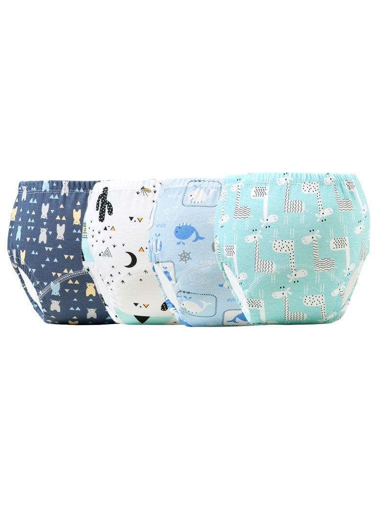 AIYISHI 4-Pieces Baby Potty Training Pants, Breathable Potty Training Underwear, Toddler Training Underwear for Boy and Girls, Size 100 / 110  - Image 3