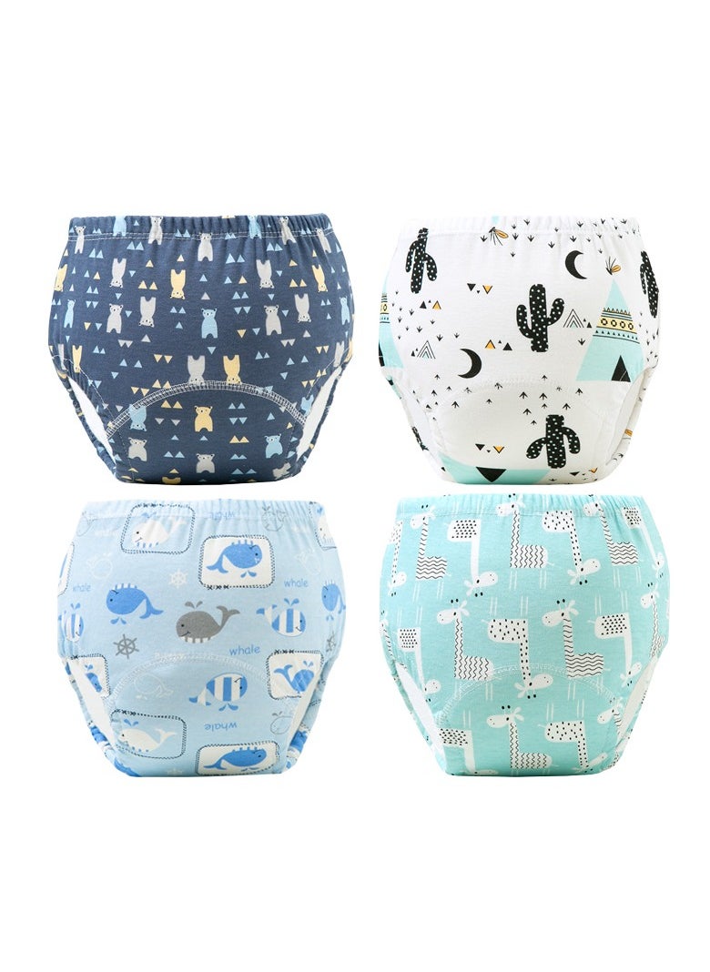AIYISHI 4-Pieces Baby Potty Training Pants, Breathable Potty Training Underwear, Toddler Training Underwear for Boy and Girls, Size 100 / 110  - Image 2