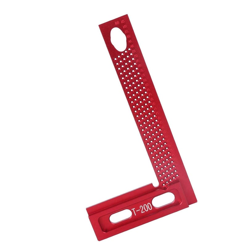 Aluminum Alloy T Shaped Slide Rule Ruler 7 9 Inch Durable Woodworking Measuring Marking Tool - Image 4