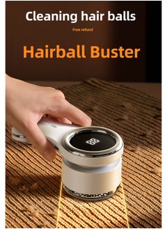 Aurafly Lint Shavers, Rechargeable Fabric Shaver with Digital Display, Sweater Shaver with 6-Leaf Blades and Safety Lock, Defuzzer Remove Fuzz, Pills from Clothes, Furniture, Sofa, Blanket  - Image 2