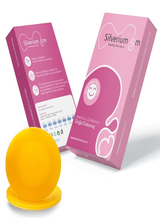 Silveriumom Healthy first touch أكواب الرضاعة المصنوعة من شمع العسل - واقيات حلمات من شمع العسل - واقيات الحلمات - أغطية حلمات من شمع العسل للرضاعة الطبيعية - Image 1