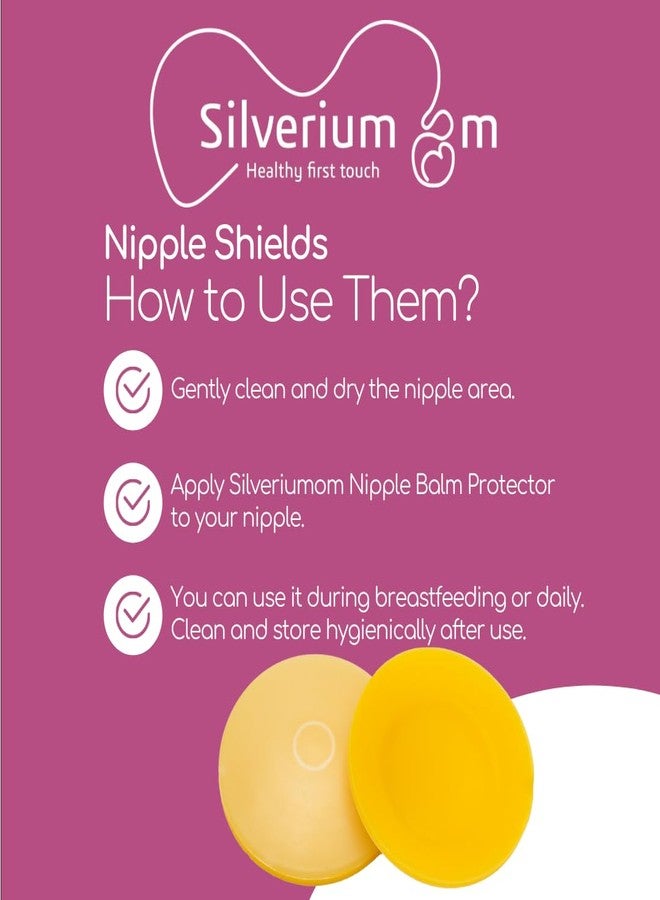 Silveriumom Healthy first touch أكواب الرضاعة المصنوعة من شمع العسل - واقيات حلمات من شمع العسل - واقيات الحلمات - أغطية حلمات من شمع العسل للرضاعة الطبيعية - Image 2