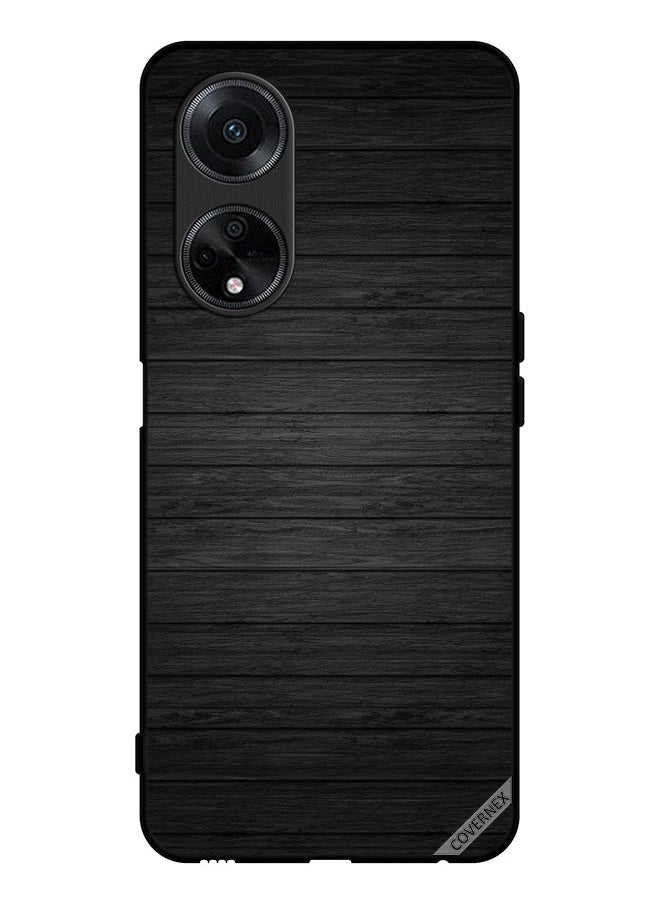 Covernex غطاء واقي لهاتف أوبو A98 5G بنمط خشبي داكن  - Image 1