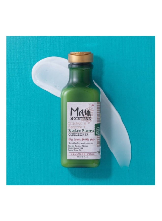 Maui Moisture Bamboo Fibers Thicken and Restore Conditioner 385ml - Image 2