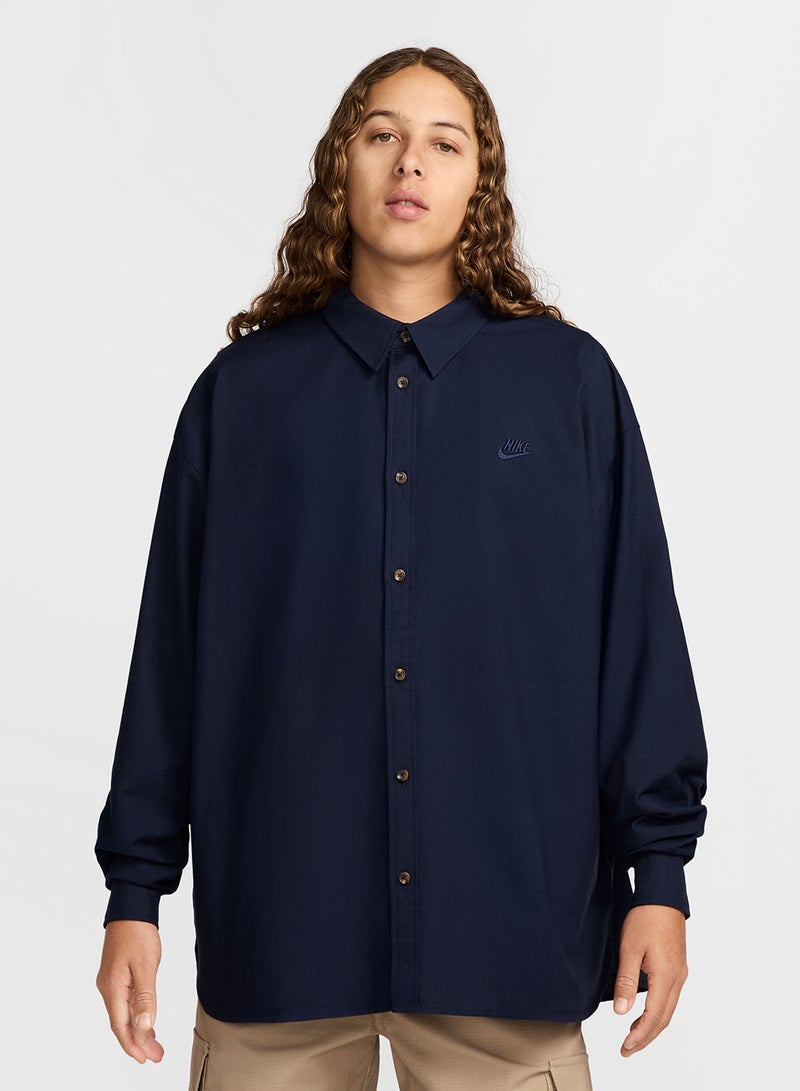 Nike Club Oxford Oversized Shirt - Image 1