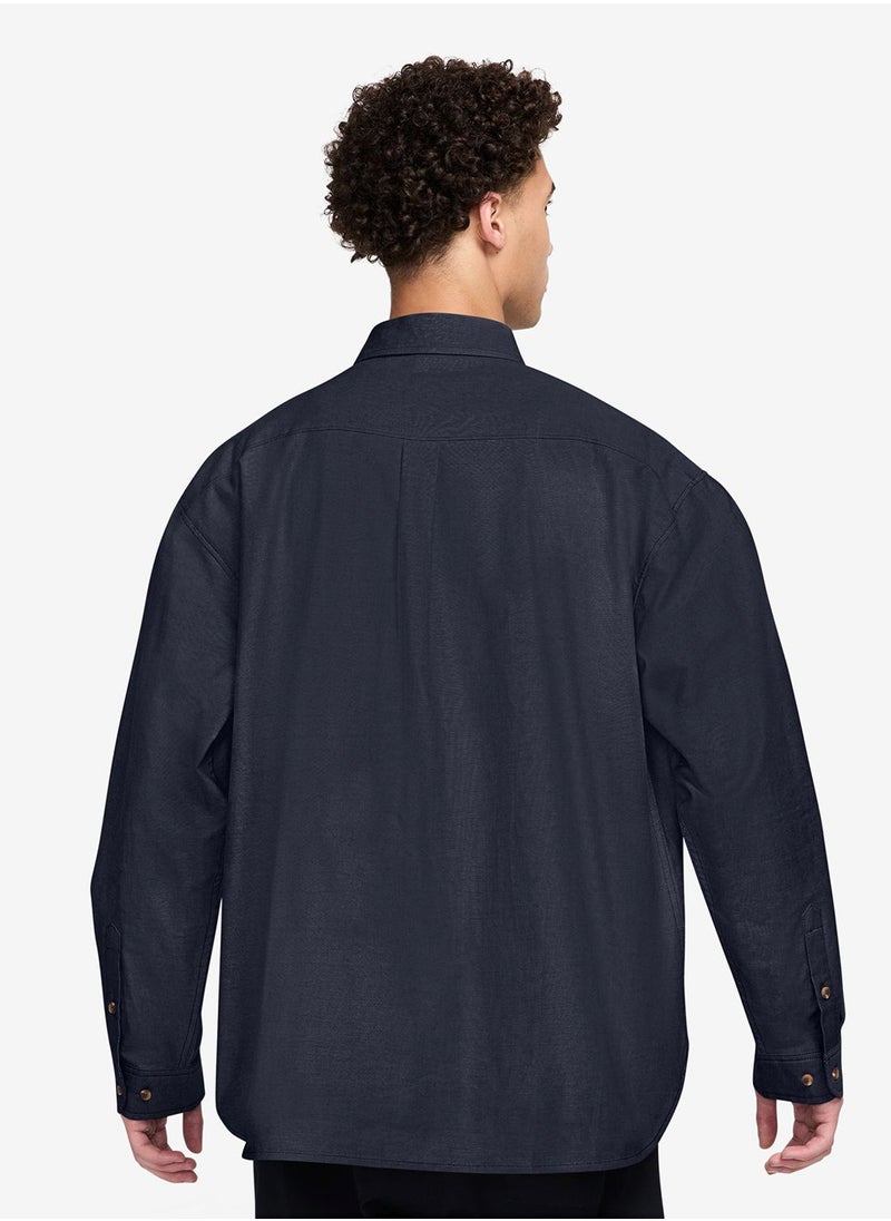 Nike Club Oxford Oversized Shirt  - Image 2