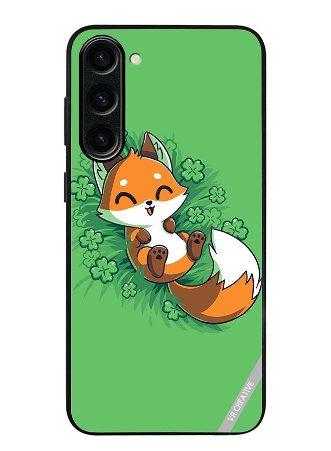 VR CREATIVE Protective Case Cover For Samsung Galaxy S23 Fluffy Fox Design Multicolour - Image 1