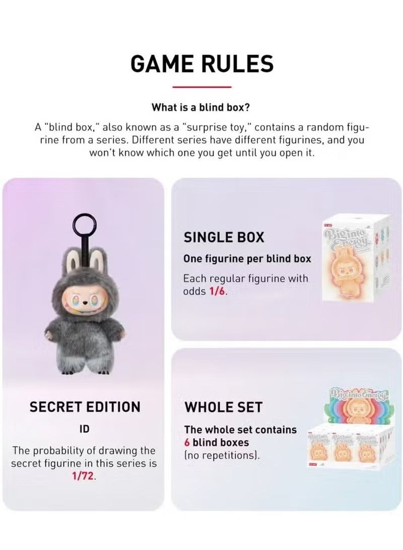 Labubu The Monsters Blind Box – Big Into Energy V3 or Macaron V1 Series – Random Vinyl Figure or Plush Collectible (6+ Styles) �� Premium PVC/Soft Plush, Kawaii Pop Art Design, Officially Licensed) – Mystery Unboxing Gift for Anime, Art Toy & Pop Culture Fans! Perfect for Collectors, Teens & Adults!  - Image 4